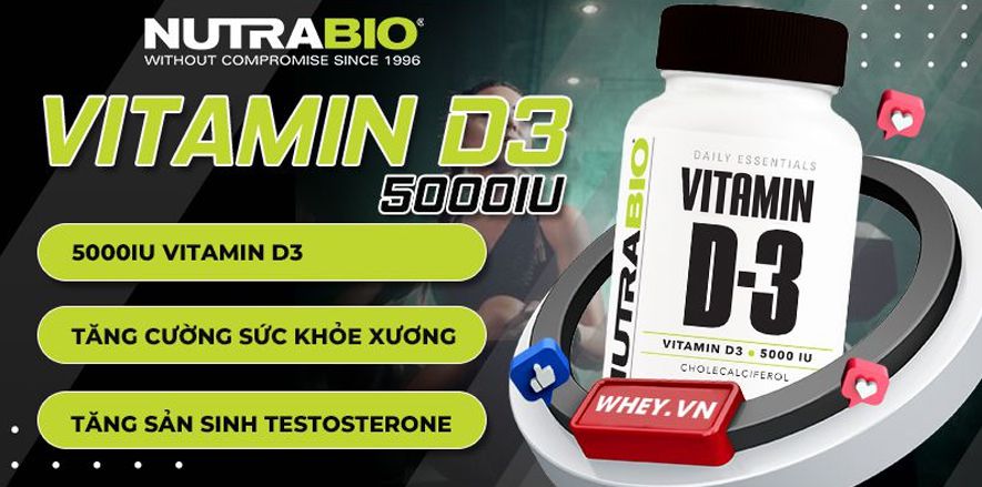 Vitamine D3 là gì ?Bạn có đang bổ sung đúng cách Vitamine D3 , Tham khảo thêm nội dung bài viết của WheyShop để biết thêm thông tin kiến thức về Vitamine D3 ....