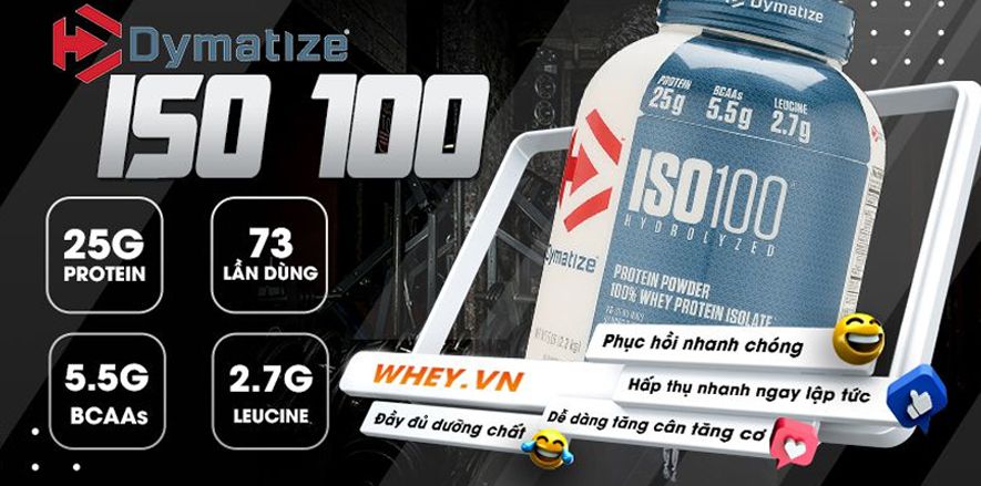 Sữa tăng cơ ISO 100 có tốt không? Có nên bổ sung ISO 100 không? Mời các bạn tham khảo ngay đánh giá thành phần, hiệu quả sử dụng ISO 100...
