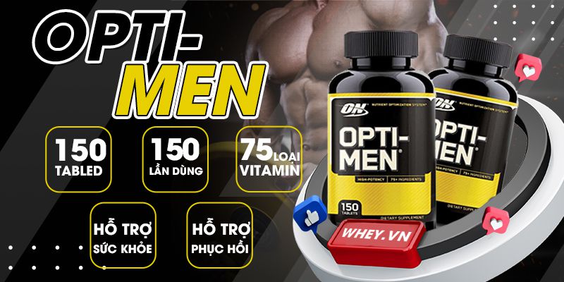 Lựa chọn 1 viên Opti-men/ ngày, cung cấp tới 75 nguồn Vitamin, khoáng chất thiết yếu.