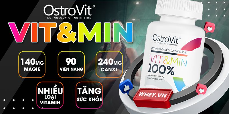 Ostrovit Vitamin Vit&Min 90 viên  là sản phẩm cung cấp vi chất dinh dưỡng cần thiết cho cơ thể người sử dụng.