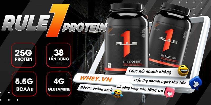 Rule 1 Proteins 2.52lbs là sản phẩm bổ sung Protein tinh khiết hỗ trợ tăng cơ giảm mỡ hiệu quả, giá rẻ tốt nhất Hà Nội TpHCM