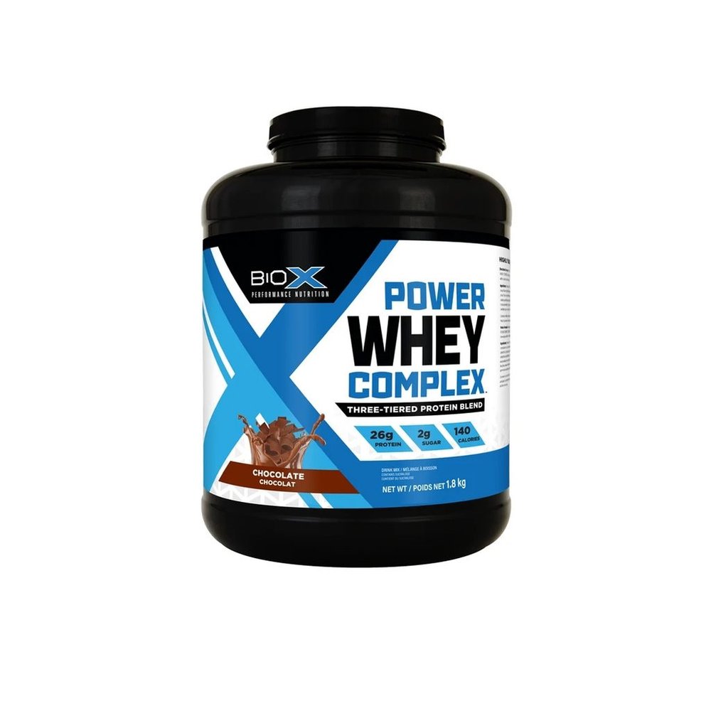 Sữa tăng cơ whey protein — hộp BioX Power Whey Complex mặt trước